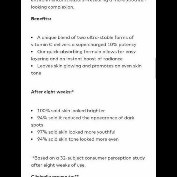 2 Beautycounter All Bright C Serum Sample Packets - Picture 2 of 8